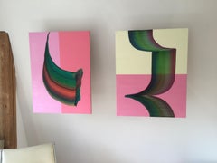 Untitled 13 + Untitled 14-  Contemporary Abstract and Colorful Painting