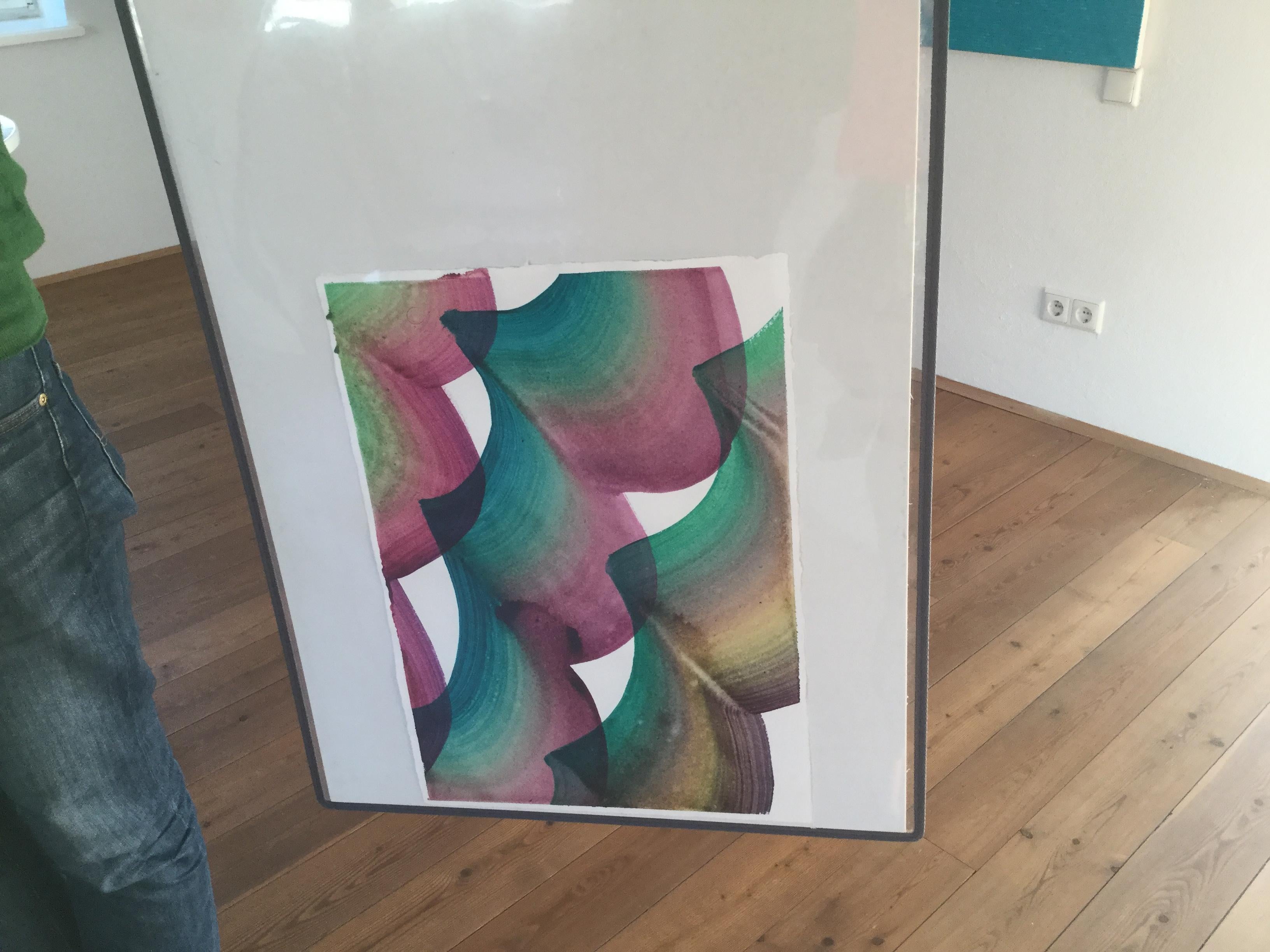 Senza titolo 22 -  Serie 2019, Pittura astratta contemporanea, Leggerezza tessile - Painting Contemporaneo di Tomasz Prymon
