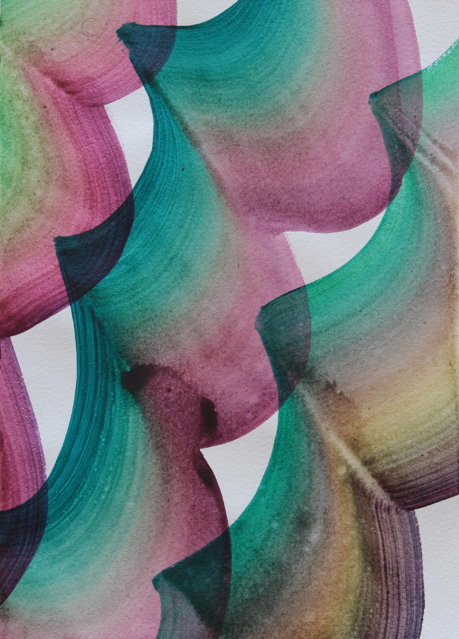 Untitled 22 -  Series 2019, Contemporary Abstract Painting, Textile Lightness