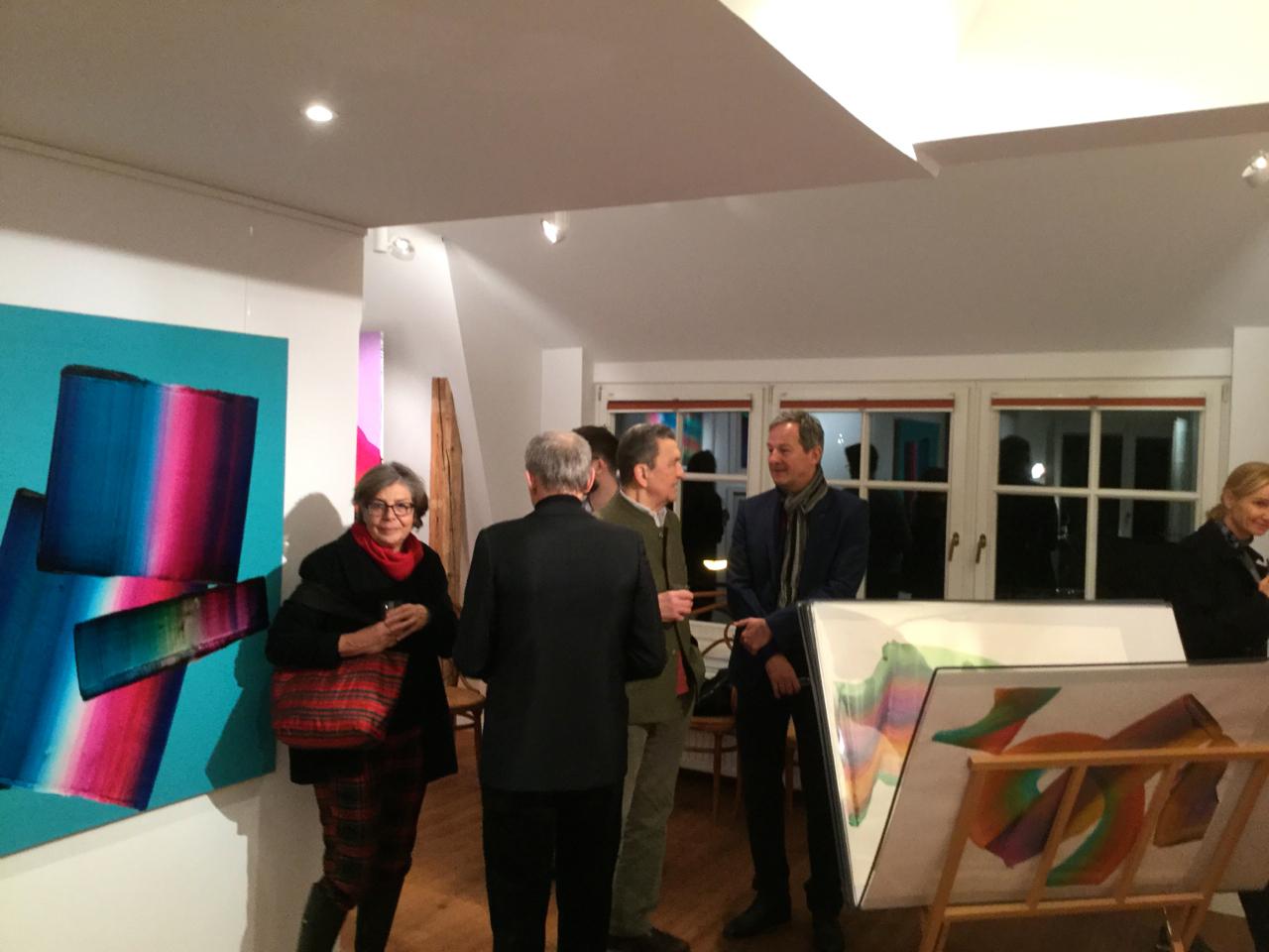 Untitled 23 -  Contemporary Abstract and Colorful Painting, Textile Lightness For Sale 2