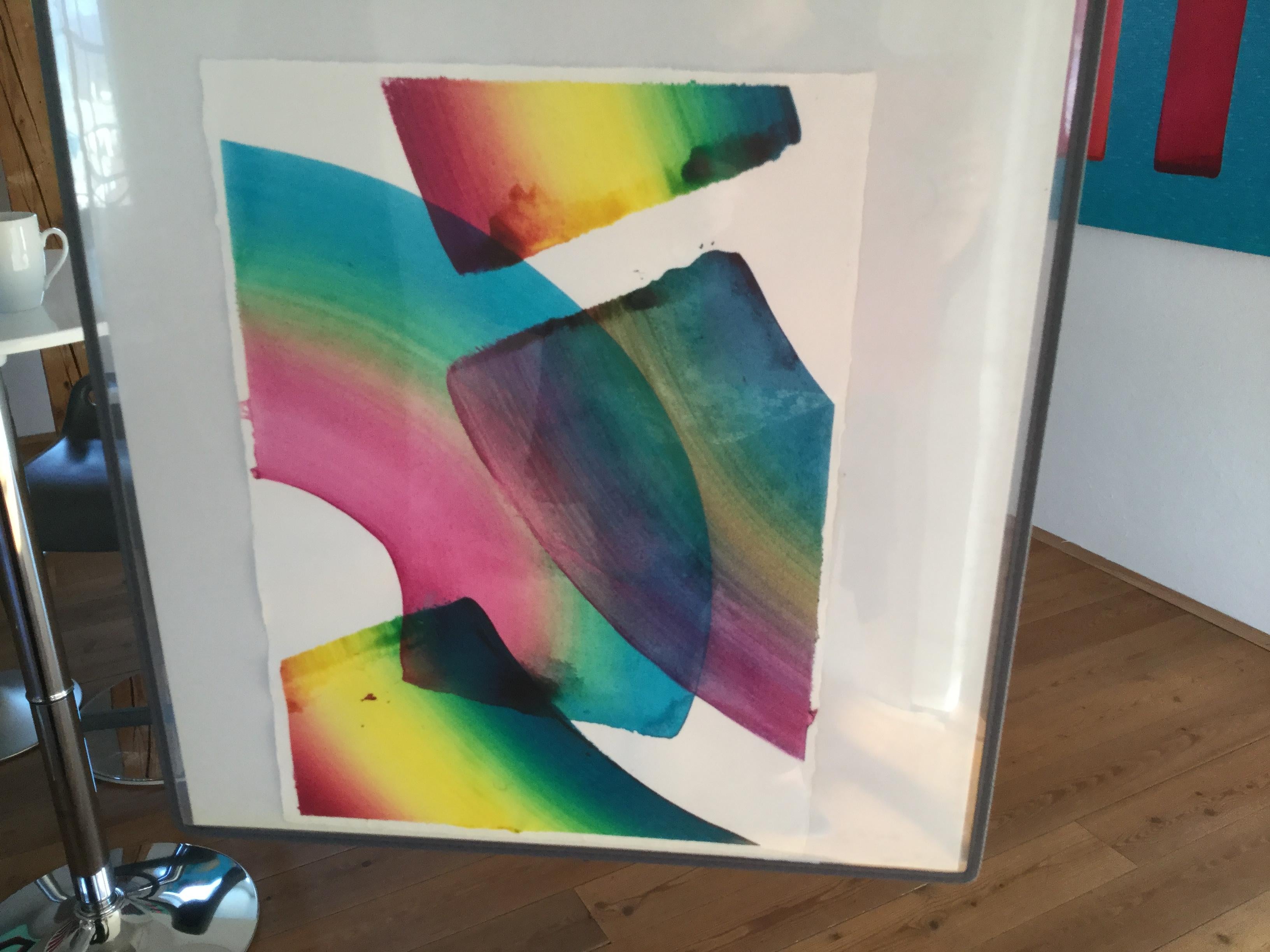 Senza titolo 23 -  Serie 2019, Pittura astratta contemporanea, Leggerezza tessile - Painting Contemporaneo di Tomasz Prymon