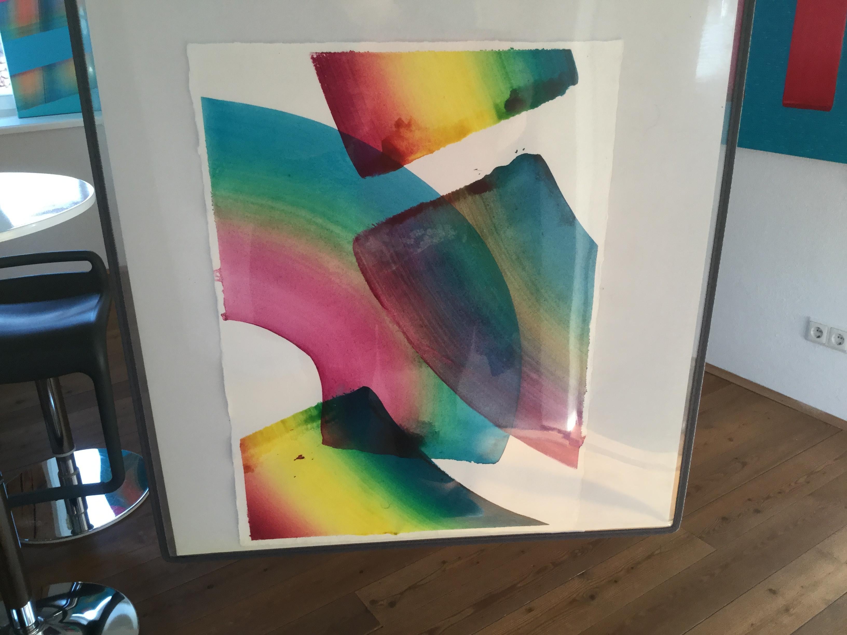 Senza titolo 23 -  Serie 2019, Pittura astratta contemporanea, Leggerezza tessile - Abstract Painting Marrone di Tomasz Prymon