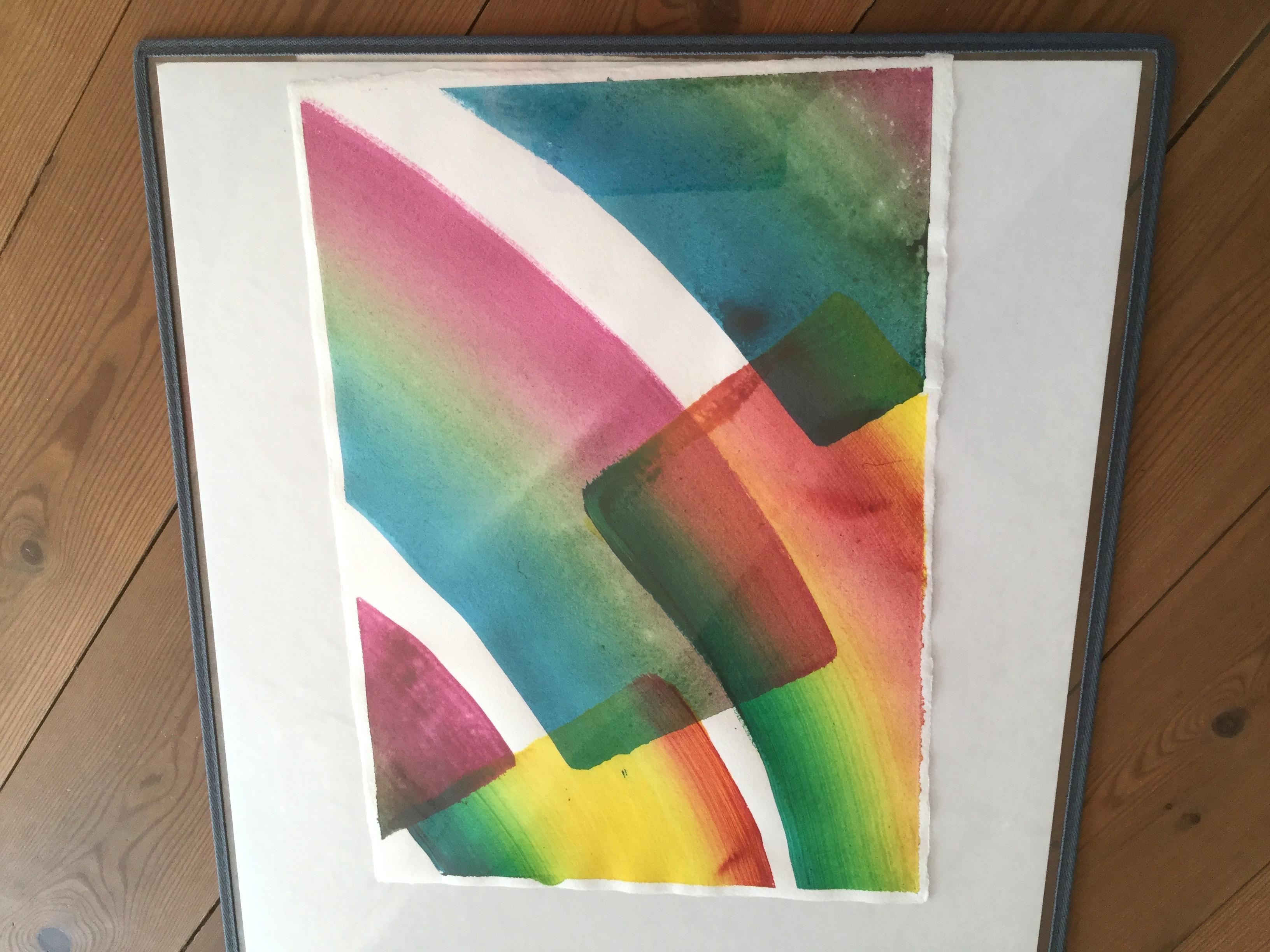 Untitled 24 -  Series 2019, Contemporary Abstract Painting, Textile Lightness - Art by Tomasz Prymon