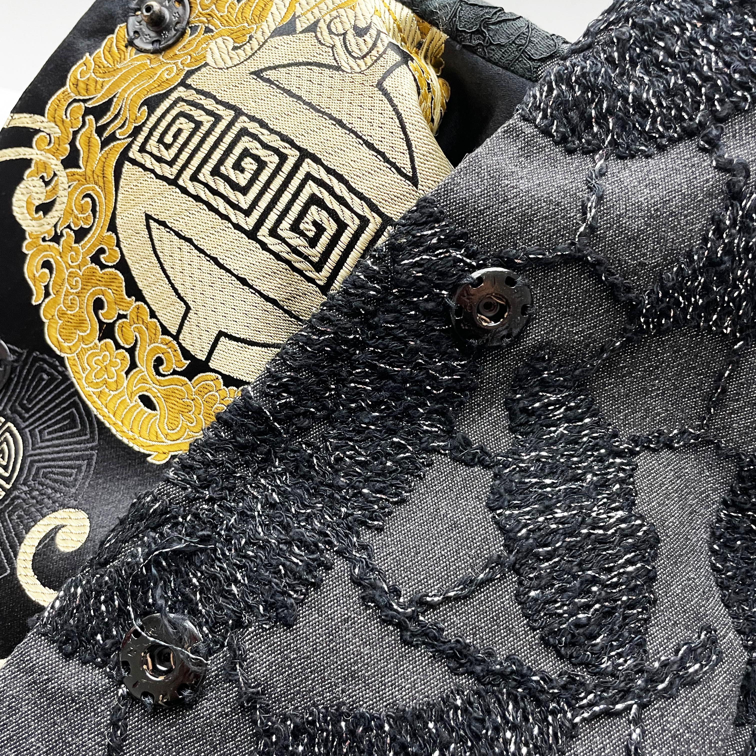 Tomasz Starzewski Cropped Evening Jacket with Embroidery Asian Motif Sz 8 Rare 1