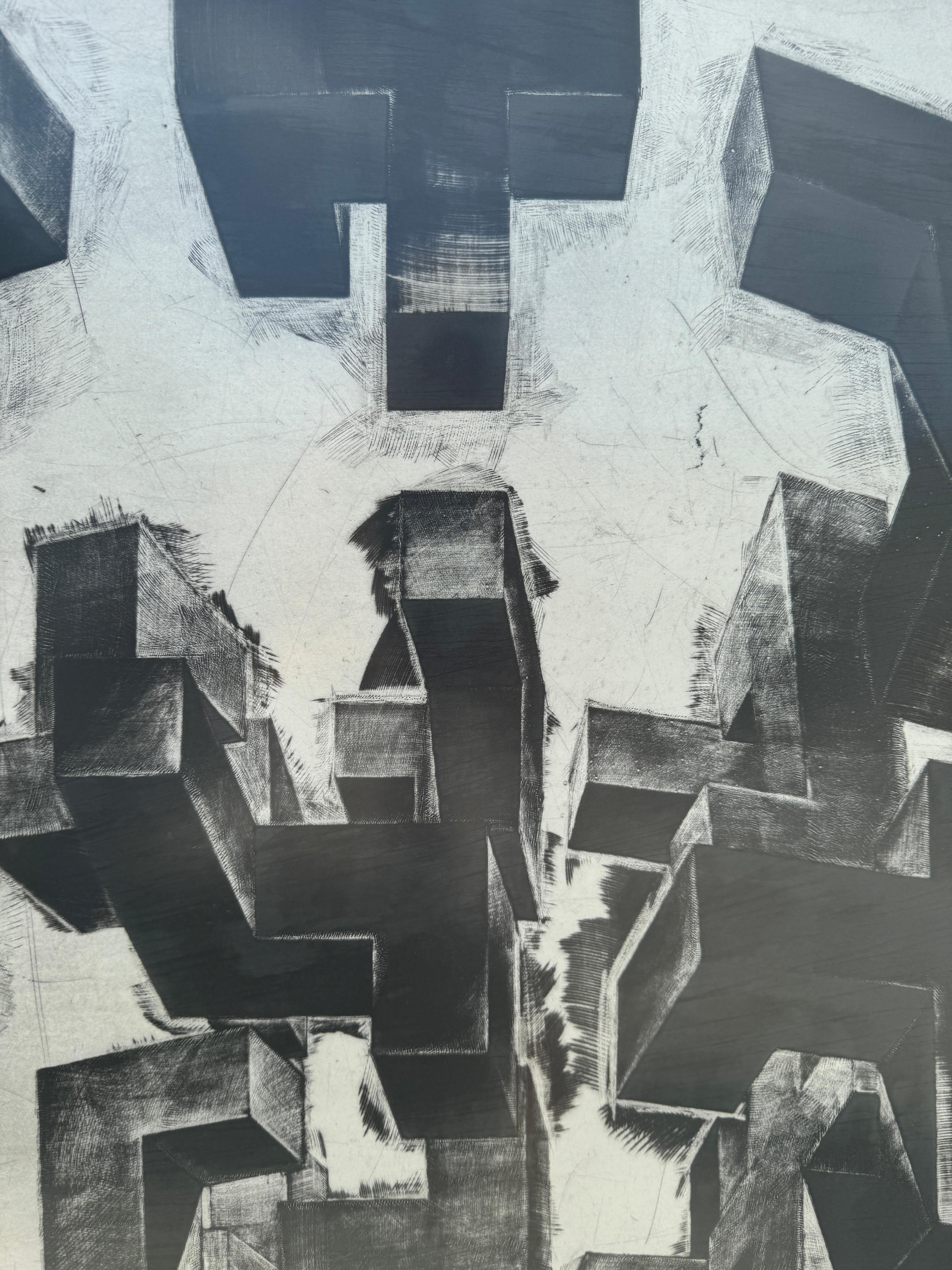 Perpetuum Mobile LV (Geometrische Abstraktion), Print, von Tomasz Winiarski
