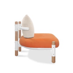 Tomato PK15 Single Seat Sofa, Steel Structure & Wood Legs by Paulo Kobylka