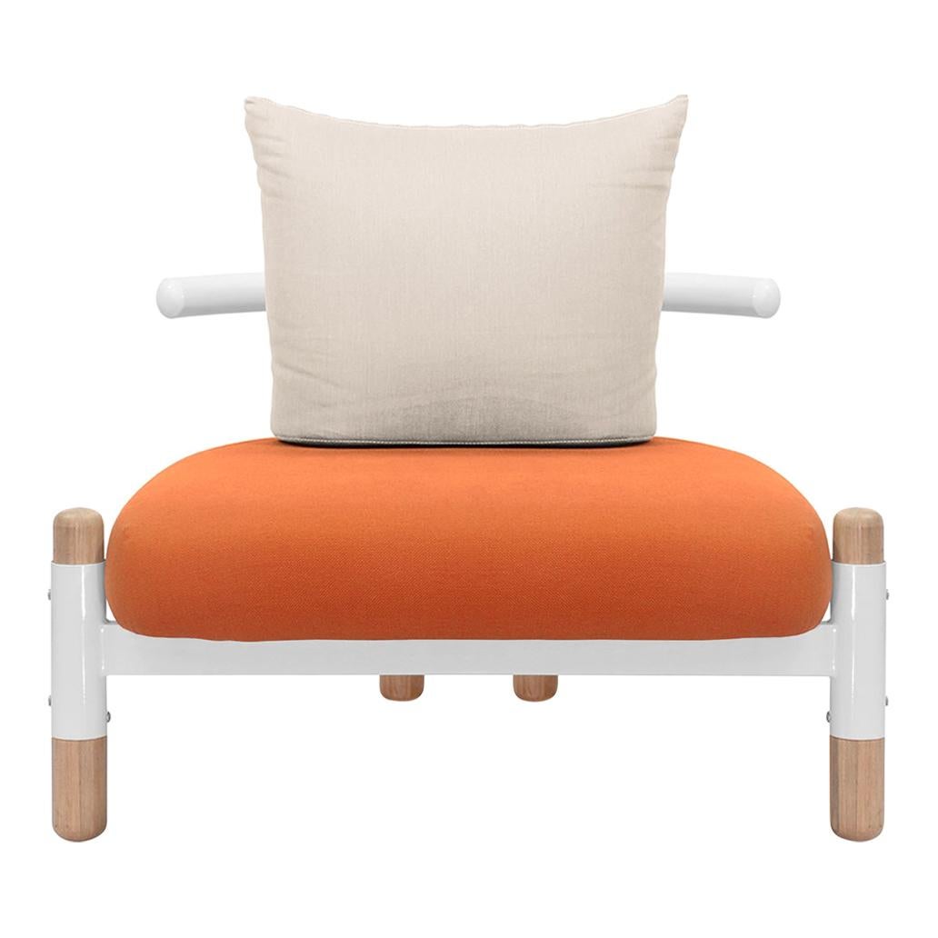 Tomato PK15 Single Seat Sofa, Steel Structure & Wood Legs by Paulo Kobylka