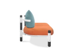 Tomato PK15 Two-Seat Sofa, Steel Structure & Ebonized Wood Legs by Paulo Kobylka