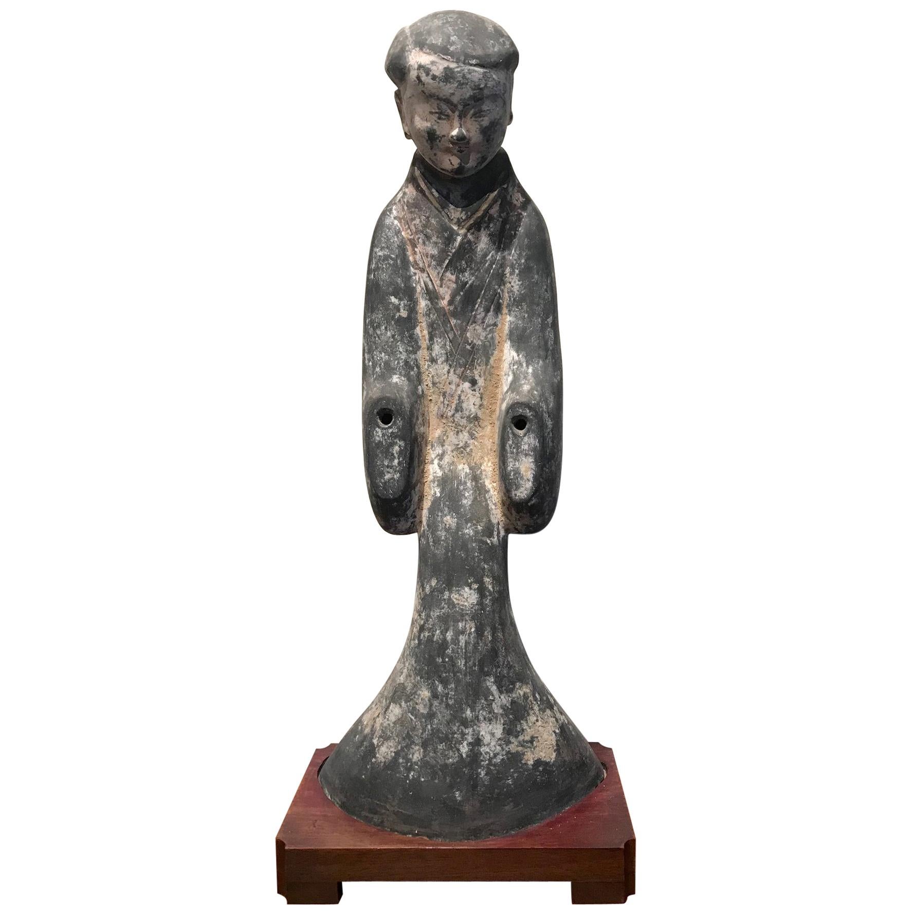 Tomb Lady in Waiting Figurine Han Dynasty