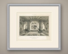 Tomb of Napoleon, Les Invalides, Paris, Antique Lithograph, circa 1861