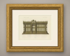 Tomb Screen of Henry VII, Westminster Abbey, Antique Print, 1851
