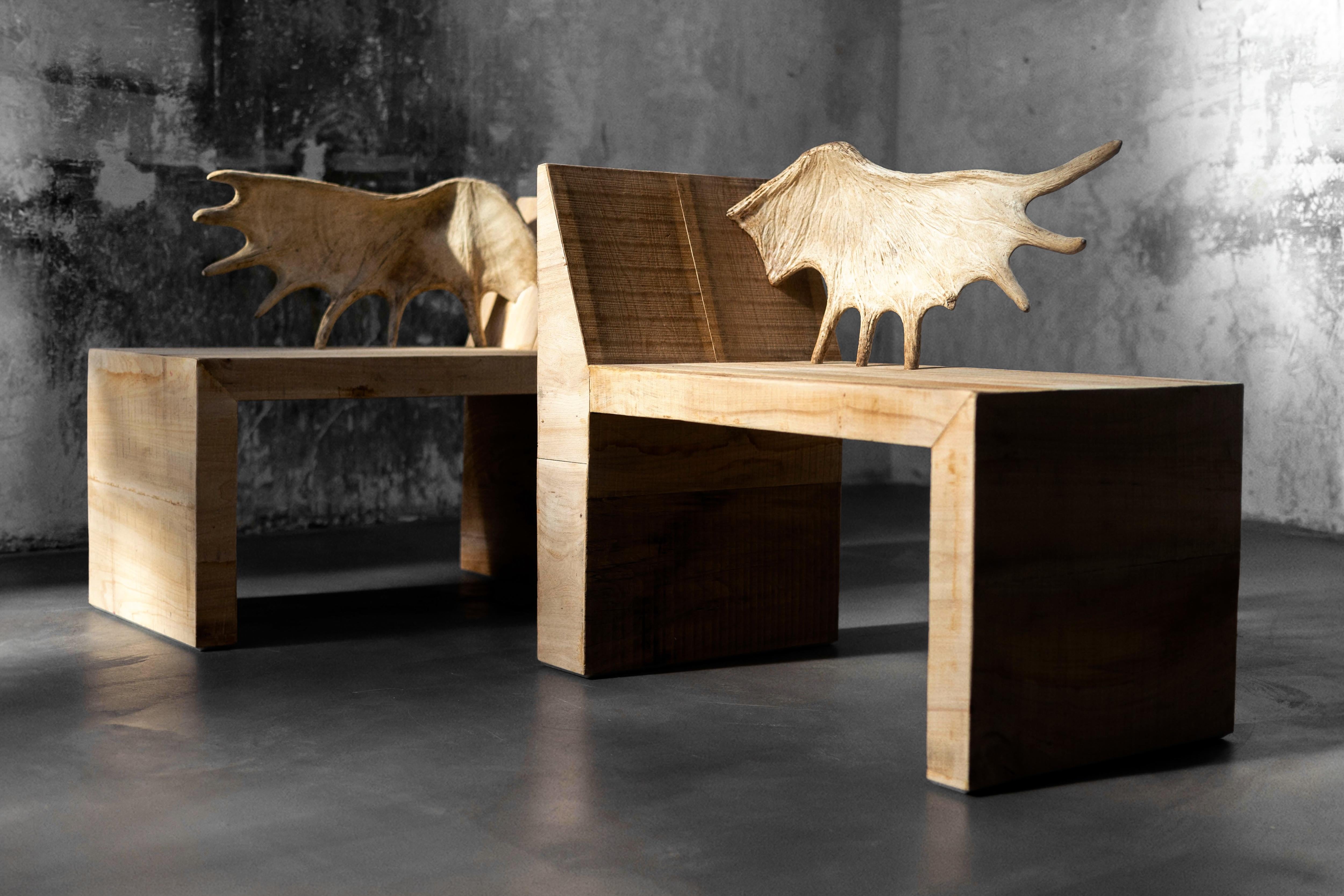 Hirschstuhl aus Tomb von Rick Owens im Angebot 9