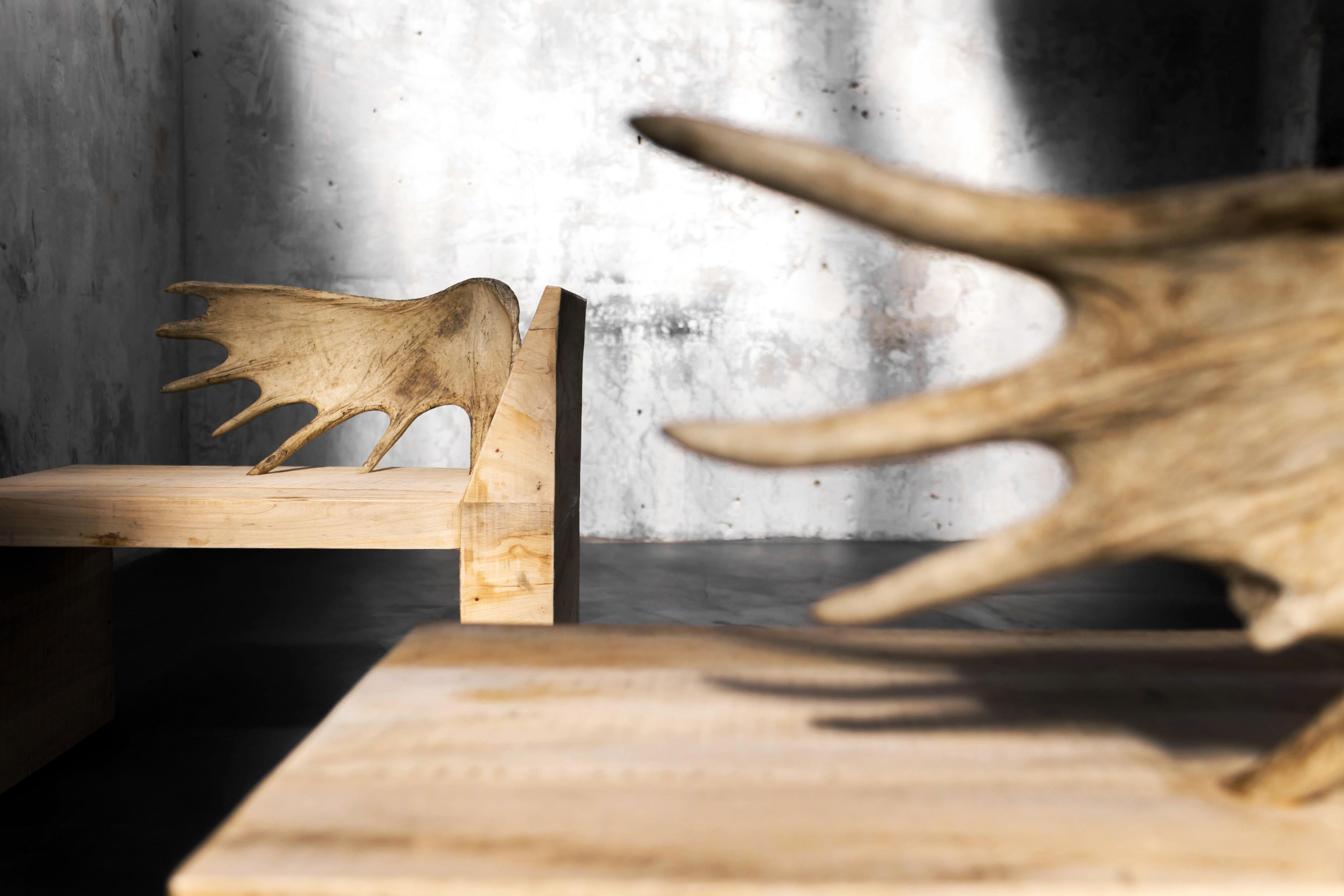 Hirschstuhl aus Tomb von Rick Owens (Geweih) im Angebot