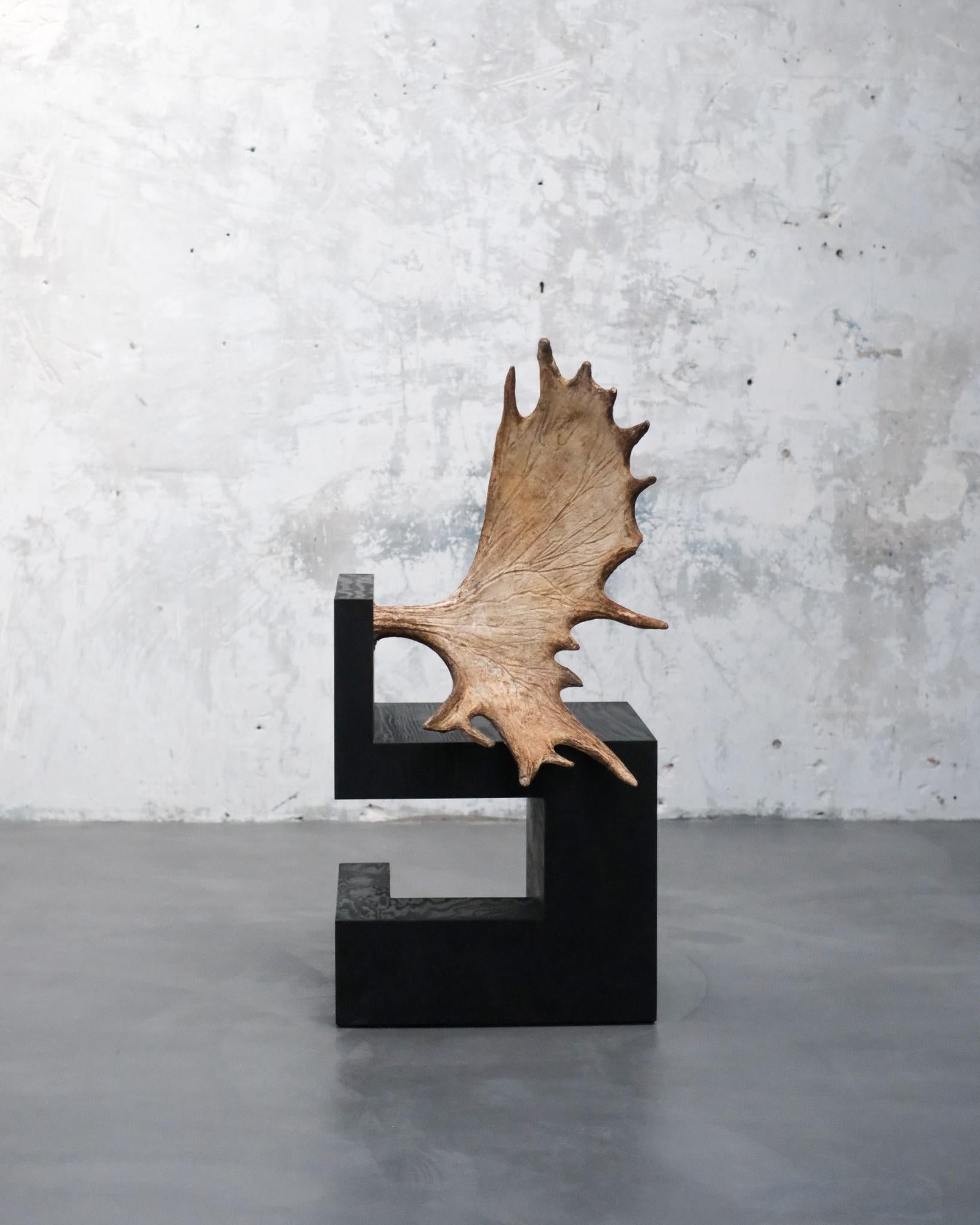 Le sedie Stag Furniture di Rick Owens sono un ottimo esempio del suo approccio innovativo al design dei mobili, che fonde forme minimaliste e bellezza naturale. Queste sedie si distinguono per le loro basi cubiche e moderniste realizzate in