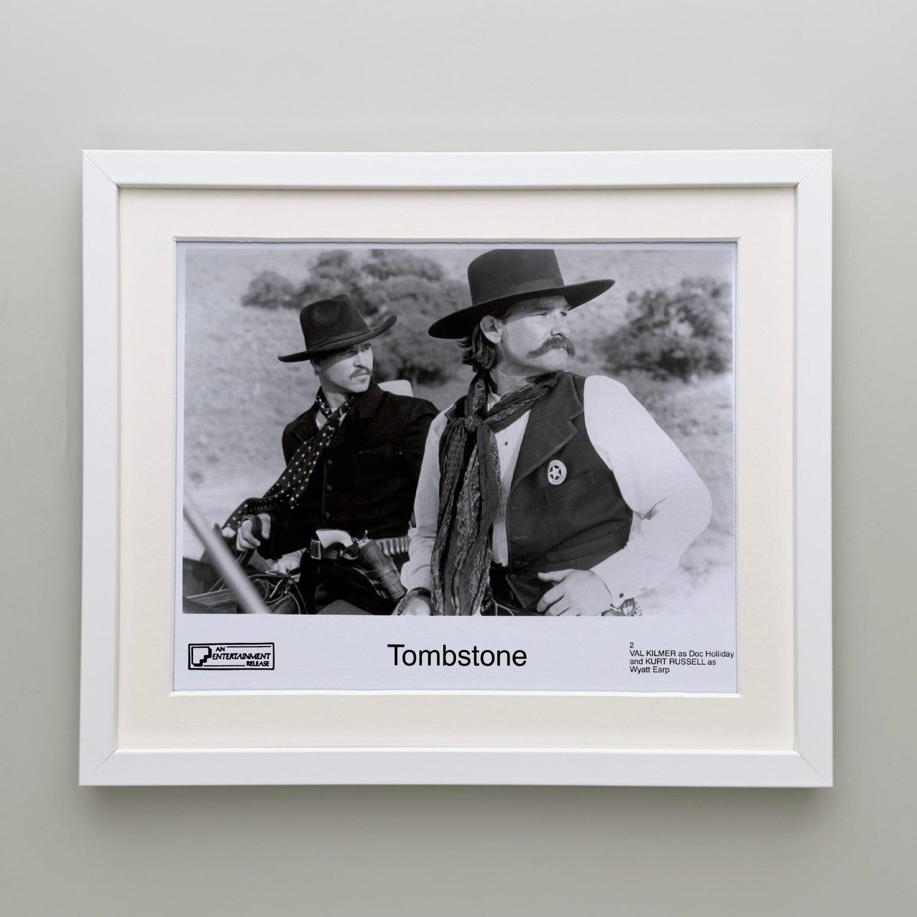 Tombstone 1993 Publicity Film Movie Press Still Framed Excellent état - En vente à Bath, Somerset