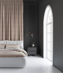 Tombul 2-Drawer Nightstand with Push-to-Open Mechanism, Black