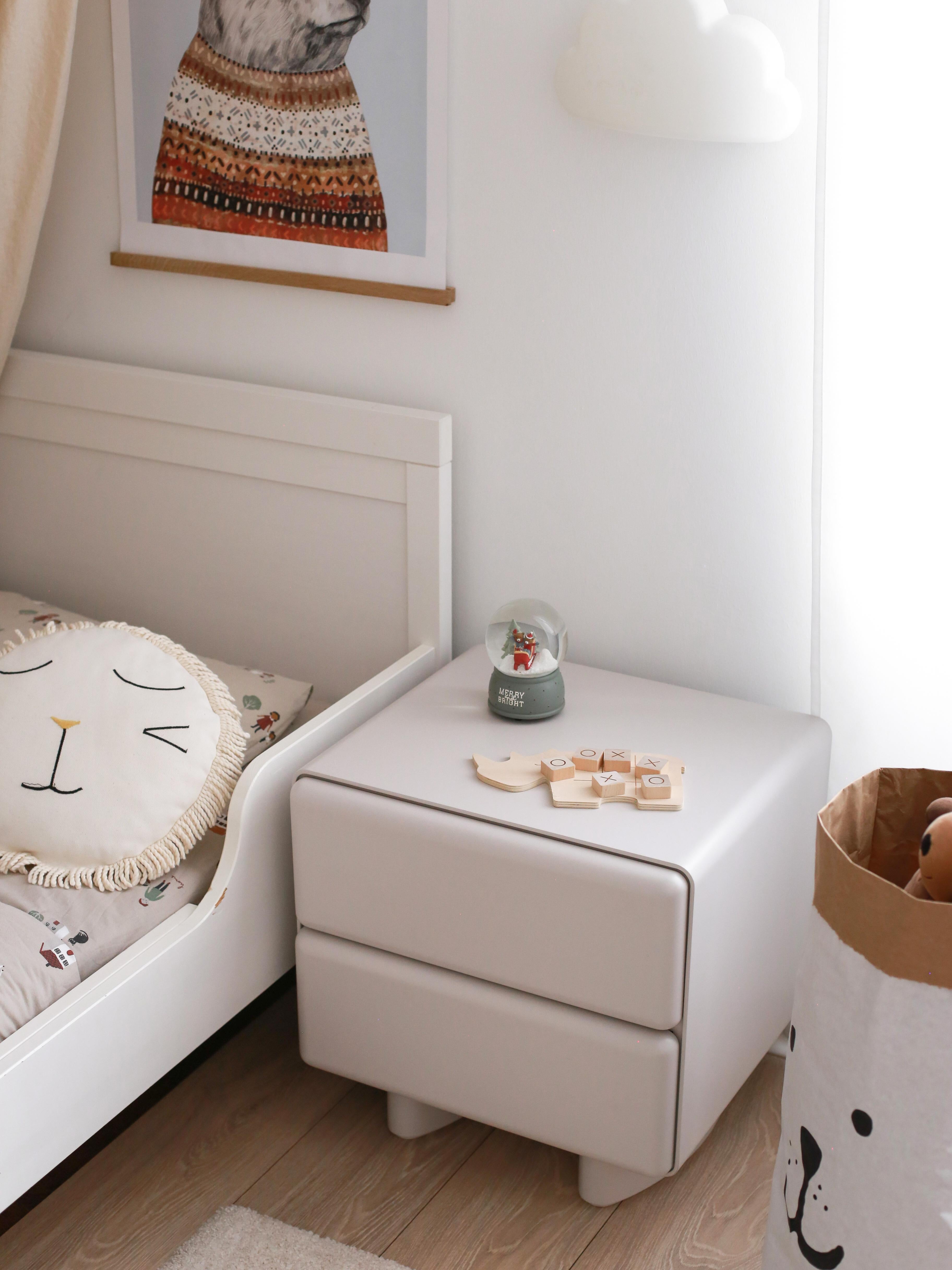 Tombul 2-Drawer Nightstand with Push-to-Open Mechanism, Cloud Grey Neuf - En vente à Istanbul, 34