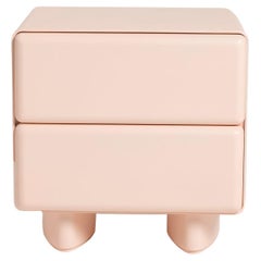 Tombul 2-Drawer Nightstand with Push-to-Open Mechanism, Salmon