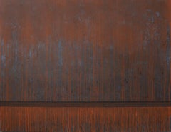 Corten... Acrylic Painting, Industrial Monochromatic Abstraction, Polish art