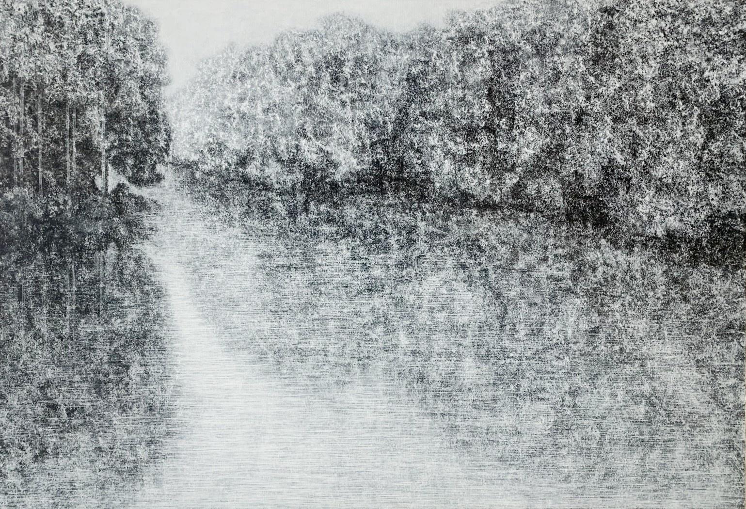 Tomek Mistak Abstract Painting - Dispersion LXIX - Acrylics Painting, Landscape & Abstract, Polish artist