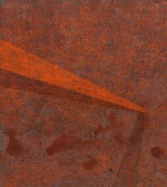 Entrelazamiento cuántico - Abstracto geométrico, pintura acrílica, monocromática