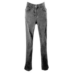 YvesSaintLaurent TomFord Slim StraightLeg FineDenim Black Jeans, S/S 2003