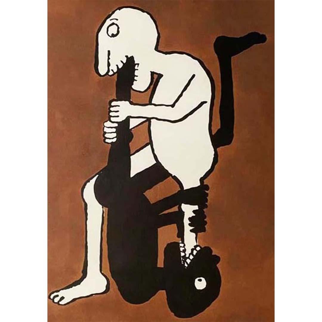 1967 Original poster by Tomi Ungerer - Black power - White power - Racism 2