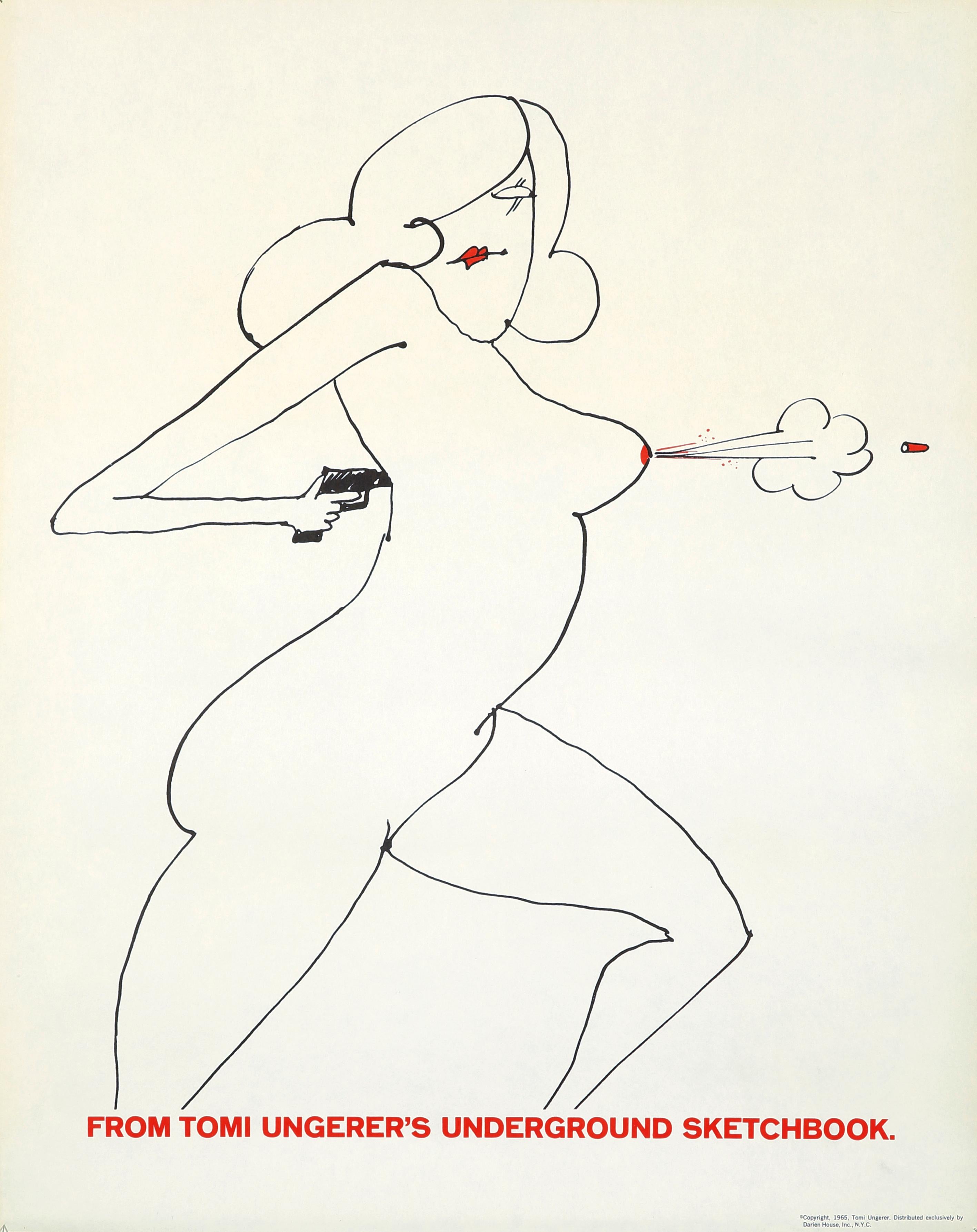 Tomi Ungerer Nude Gun (Tomi Ungerer underground sketchbook) in vendita 1