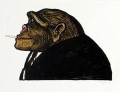 "Untitled" serigraph by artist Tomi Ungerer from the "Kinderstern" portfolio 