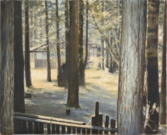 Cabin in the Forest, Landscape with Trees 