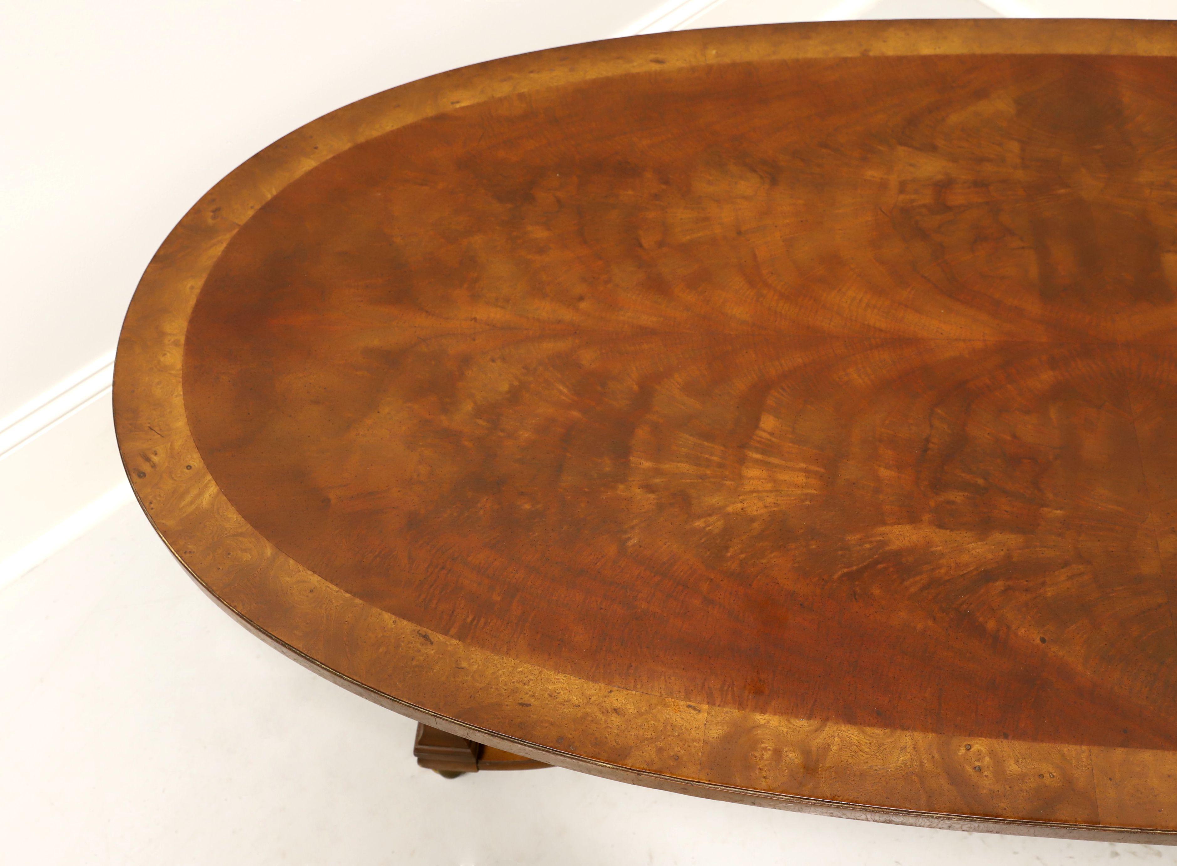 20th Century TOMLINSON 1960's Neoclassical Banded Oval Coffee Table