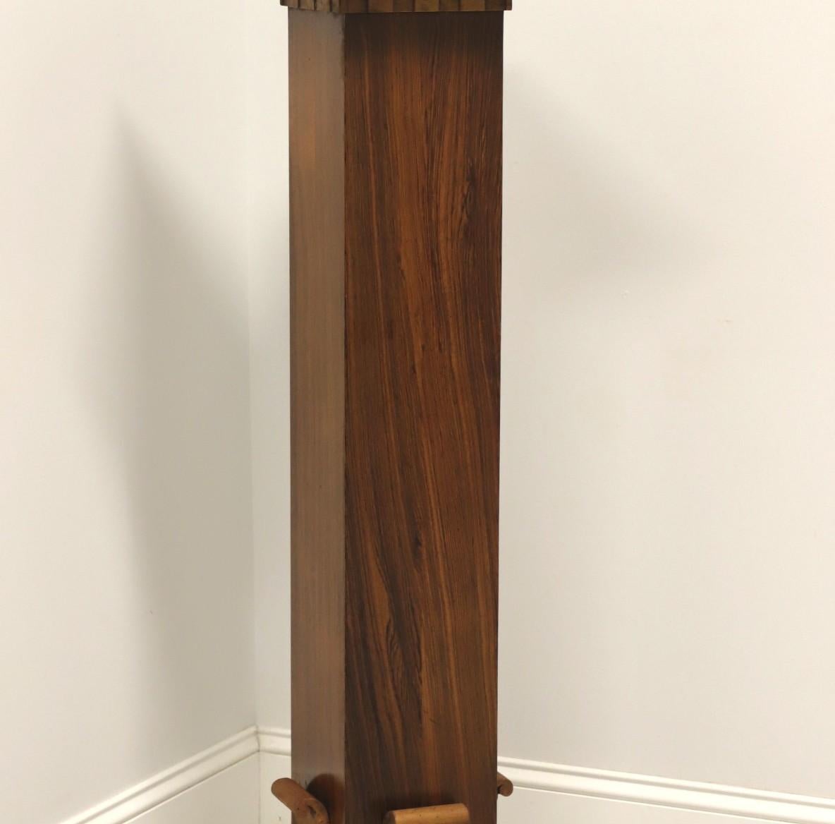 TOMLINSON 1960's Neoclassical Burl Walnut Pedestal/Display Column / Plant Stand 1
