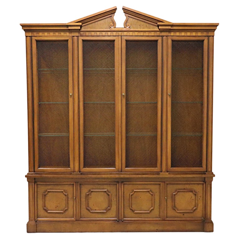 TOMLINSON 1960's Neoclassical China Cabinet For Sale at 1stDibs