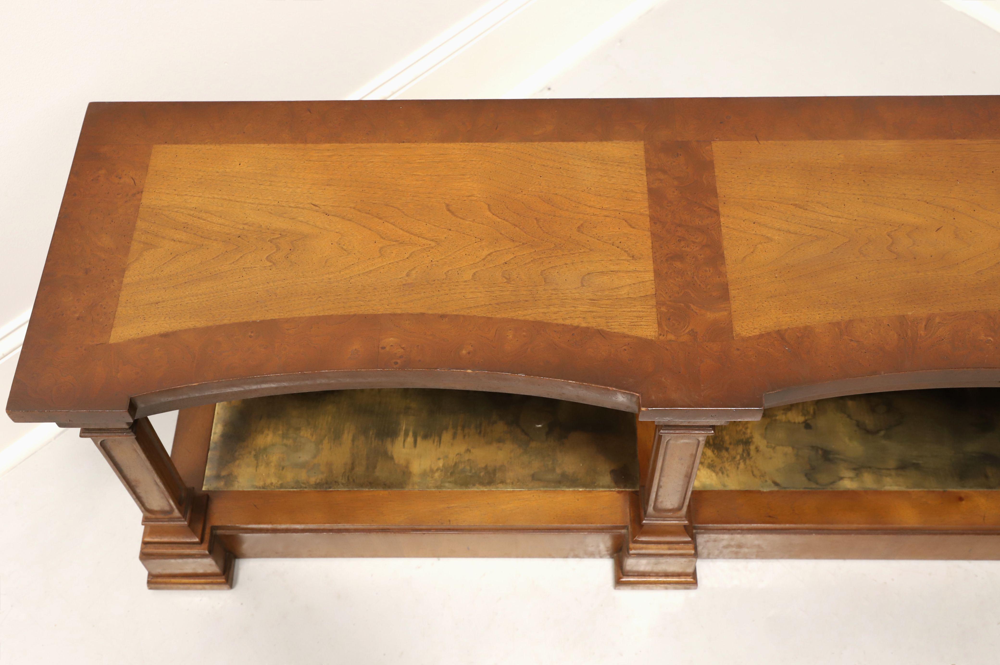 20th Century TOMLINSON 1960's Neoclassical Low Console Table / Media Stand