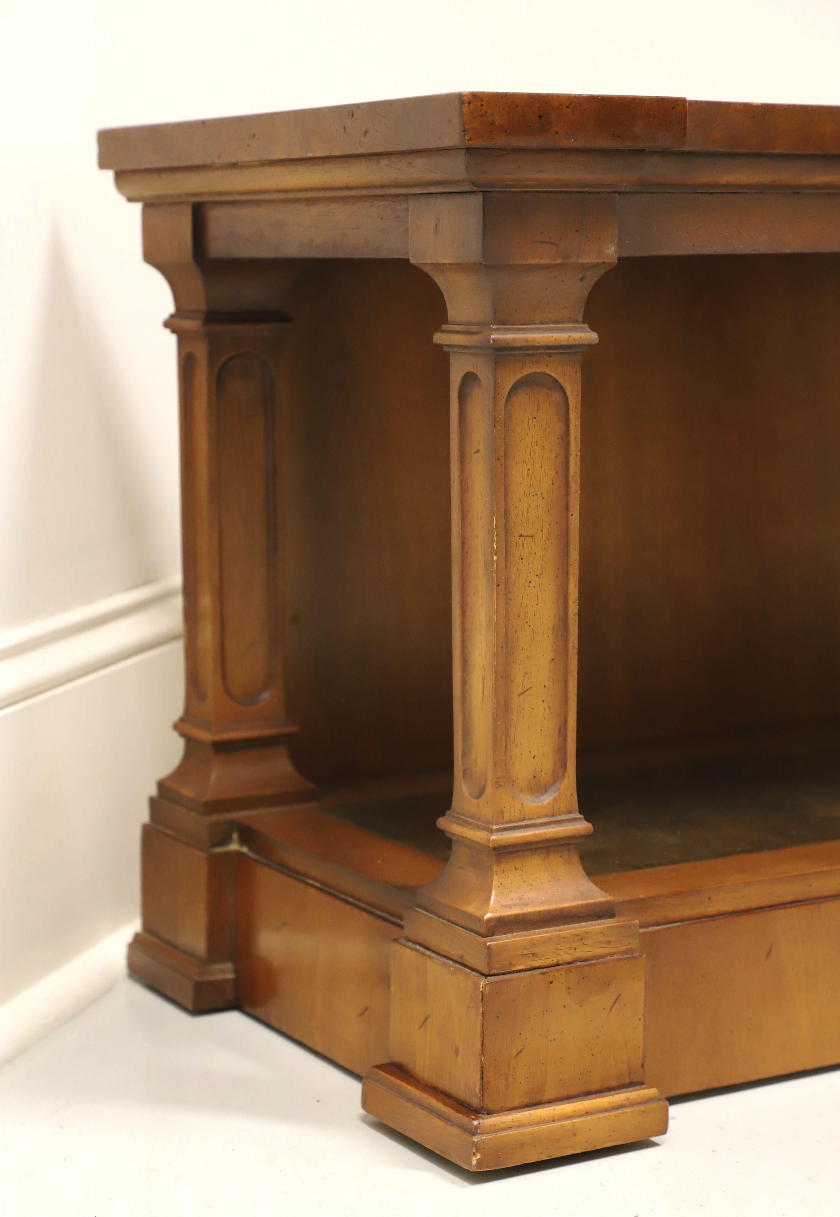 TOMLINSON 1960's Neoclassical Low Console Table / Media Stand 1