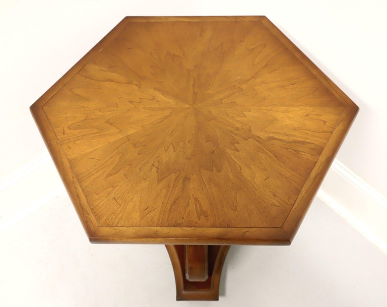 20th Century TOMLINSON 1960's Neoclassical Style Hexagon End Side Table - A For Sale