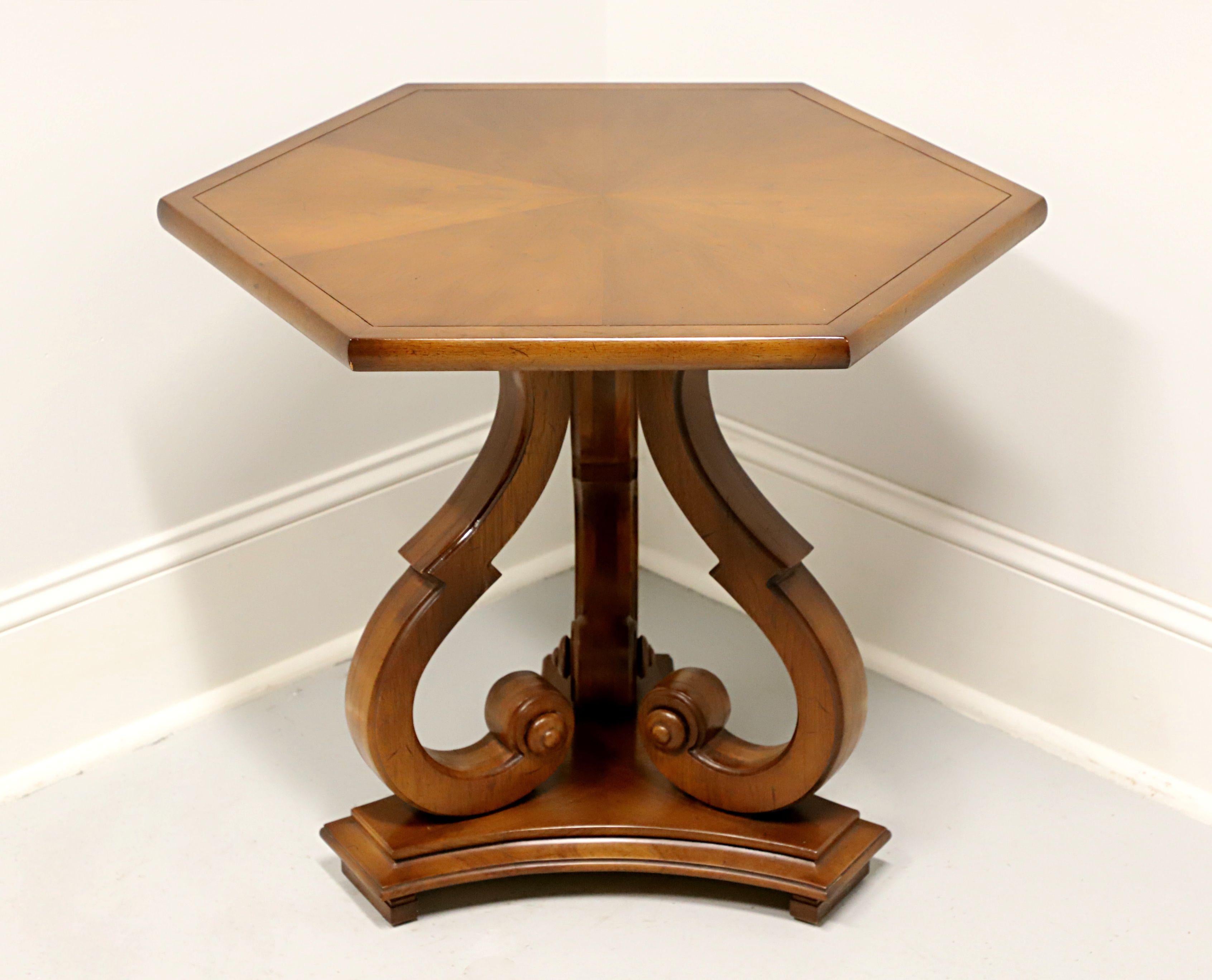 American TOMLINSON 1960's Neoclassical Style Hexagon End Side Table - B For Sale