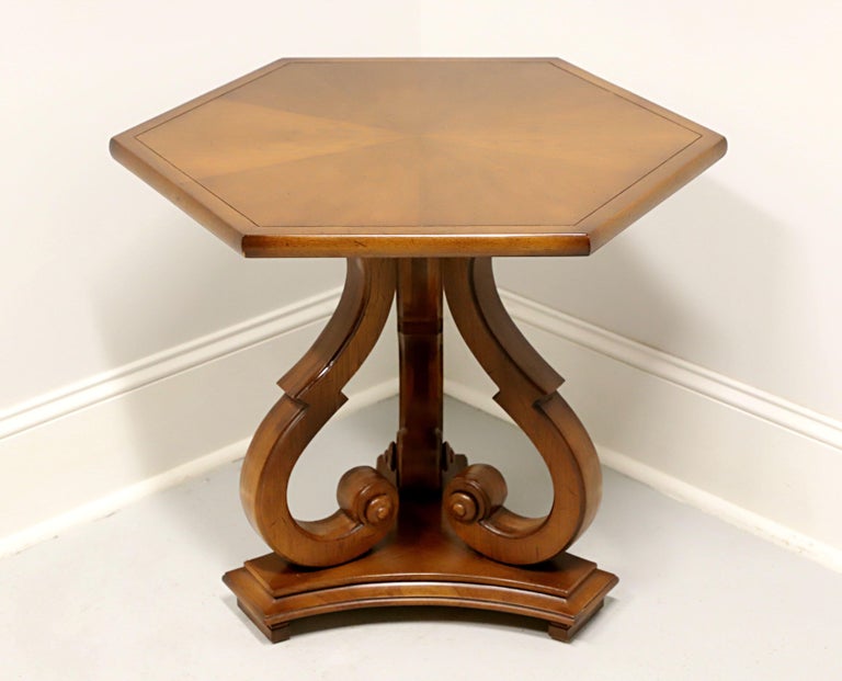 American TOMLINSON 1960's Neoclassical Style Hexagon End Side Table - B For Sale