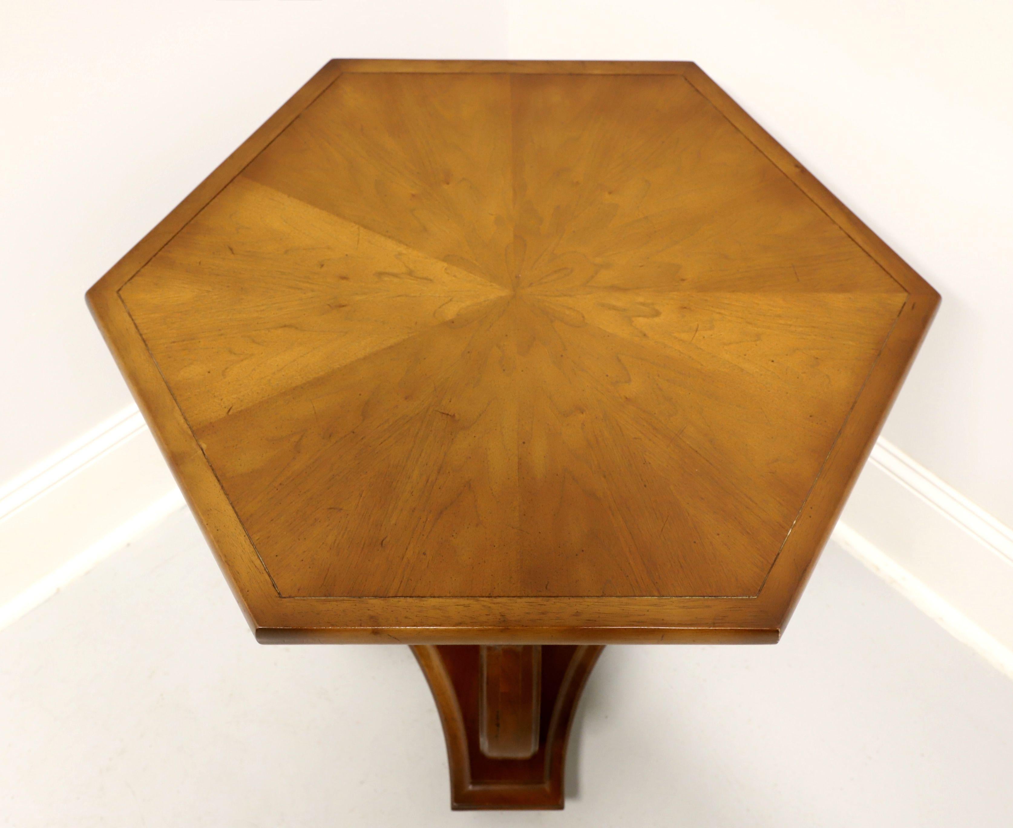 20th Century TOMLINSON 1960's Neoclassical Style Hexagon End Side Table - B For Sale