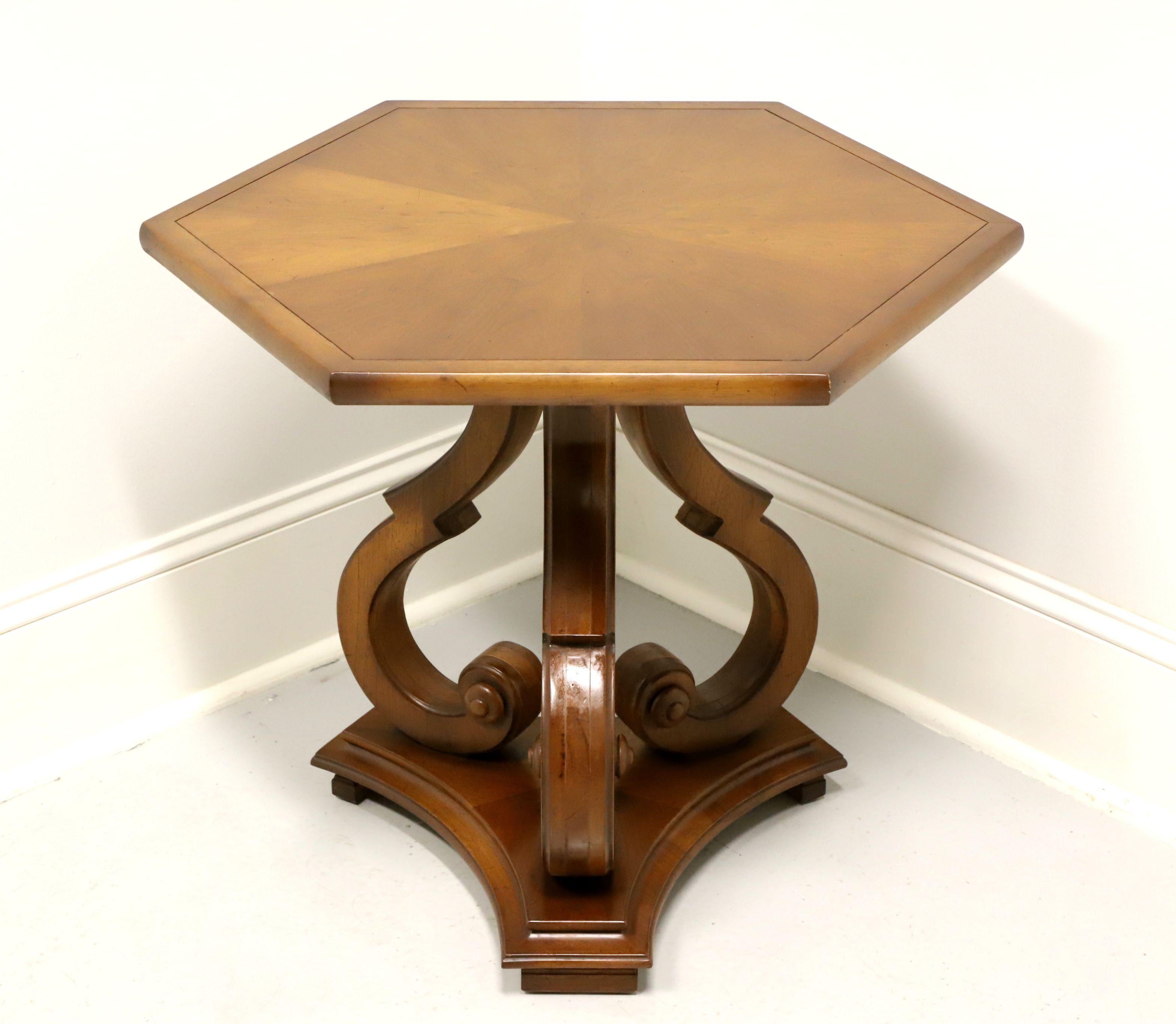 TOMLINSON 1960's Neoclassical Style Hexagon End Side Table - B For Sale 2