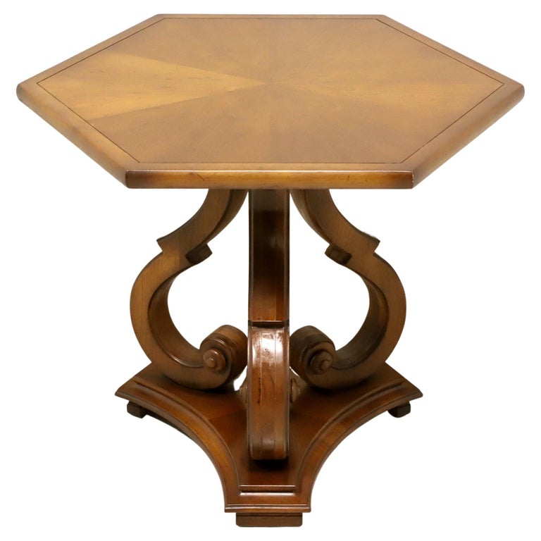 TOMLINSON 1960's Neoclassical Style Hexagon End Side Table - B For Sale