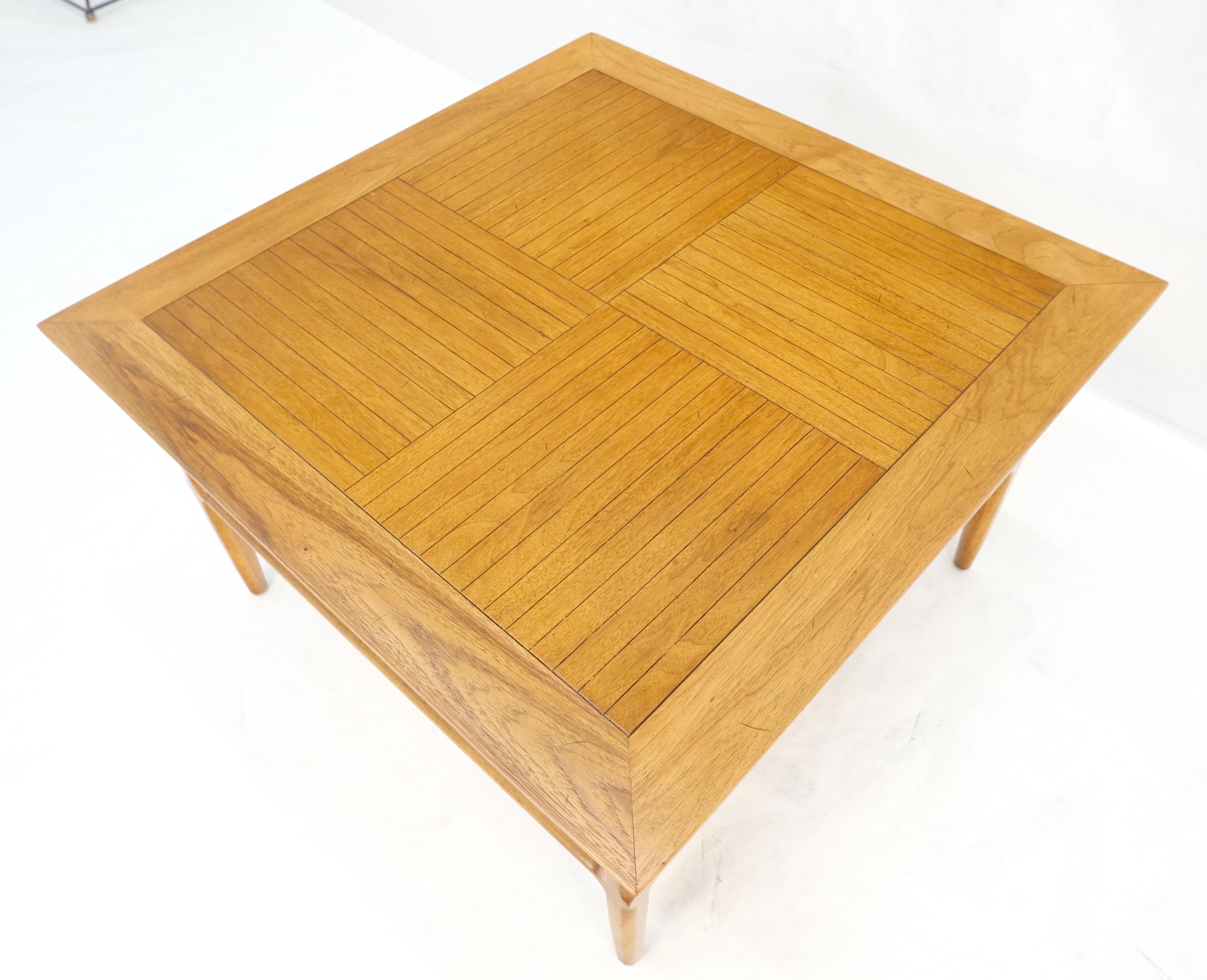Tomlinson Blond Two Tier Large 32x32 Square Side End Occasional Table MINT For Sale 5
