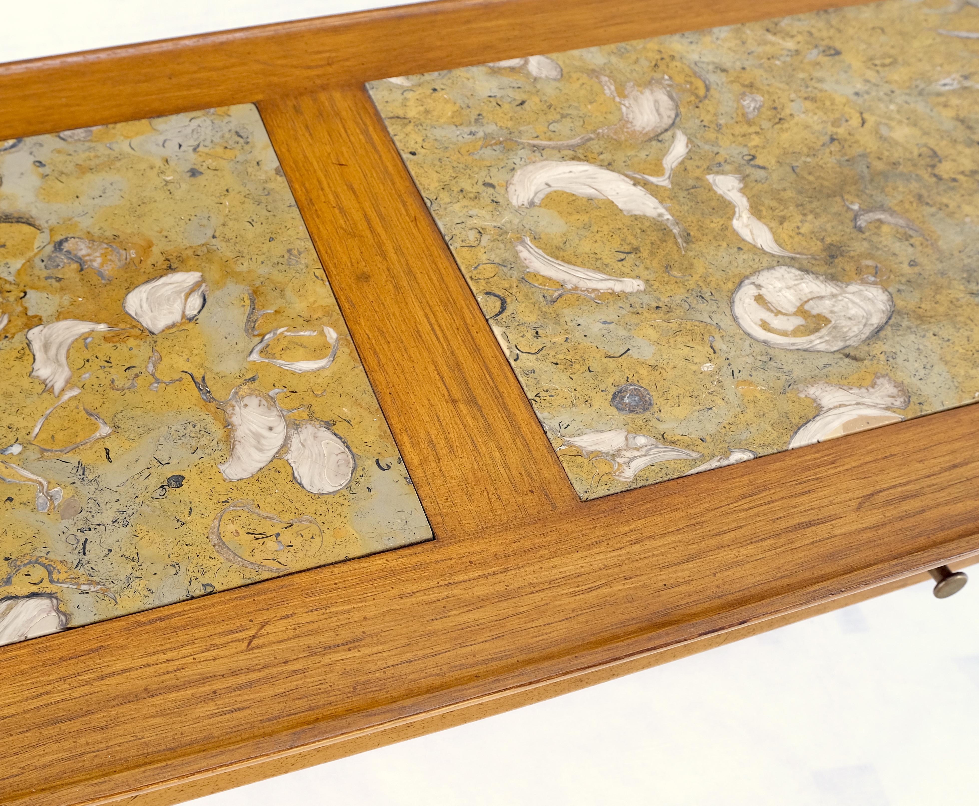 rectangular coffee table with rounded edges