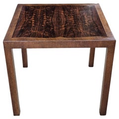 Mesa auxiliar cuadrada de palisandro y nogal Tomlinson Furniture Mid-Century