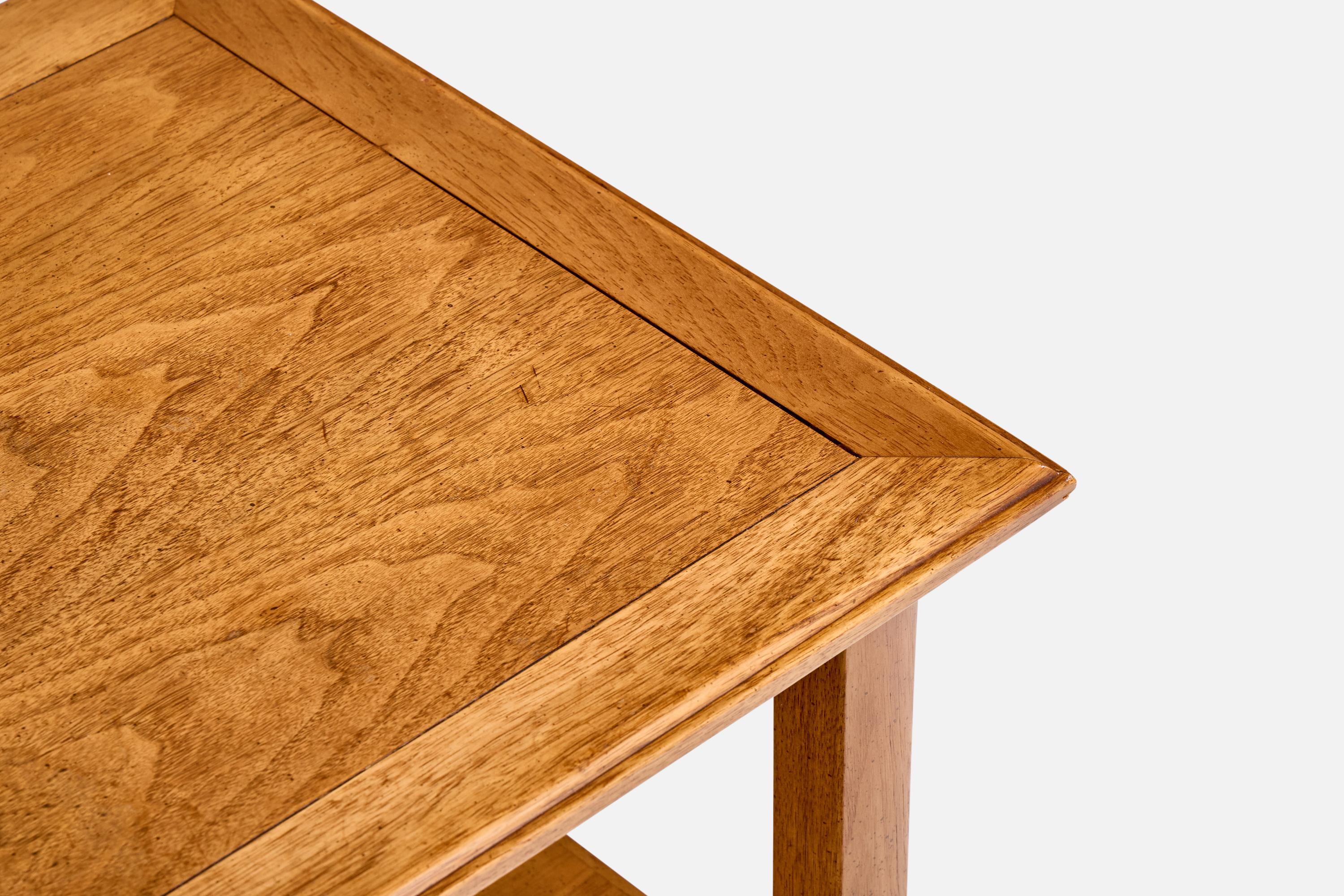 Meubles Tomlinson, tables de nuit, noyer, laiton, États-Unis, années 1950 en vente 6