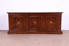 Tomlinson Mid-Century Hollywood Regency Burl Wood Sideboard Credenza, 1960s