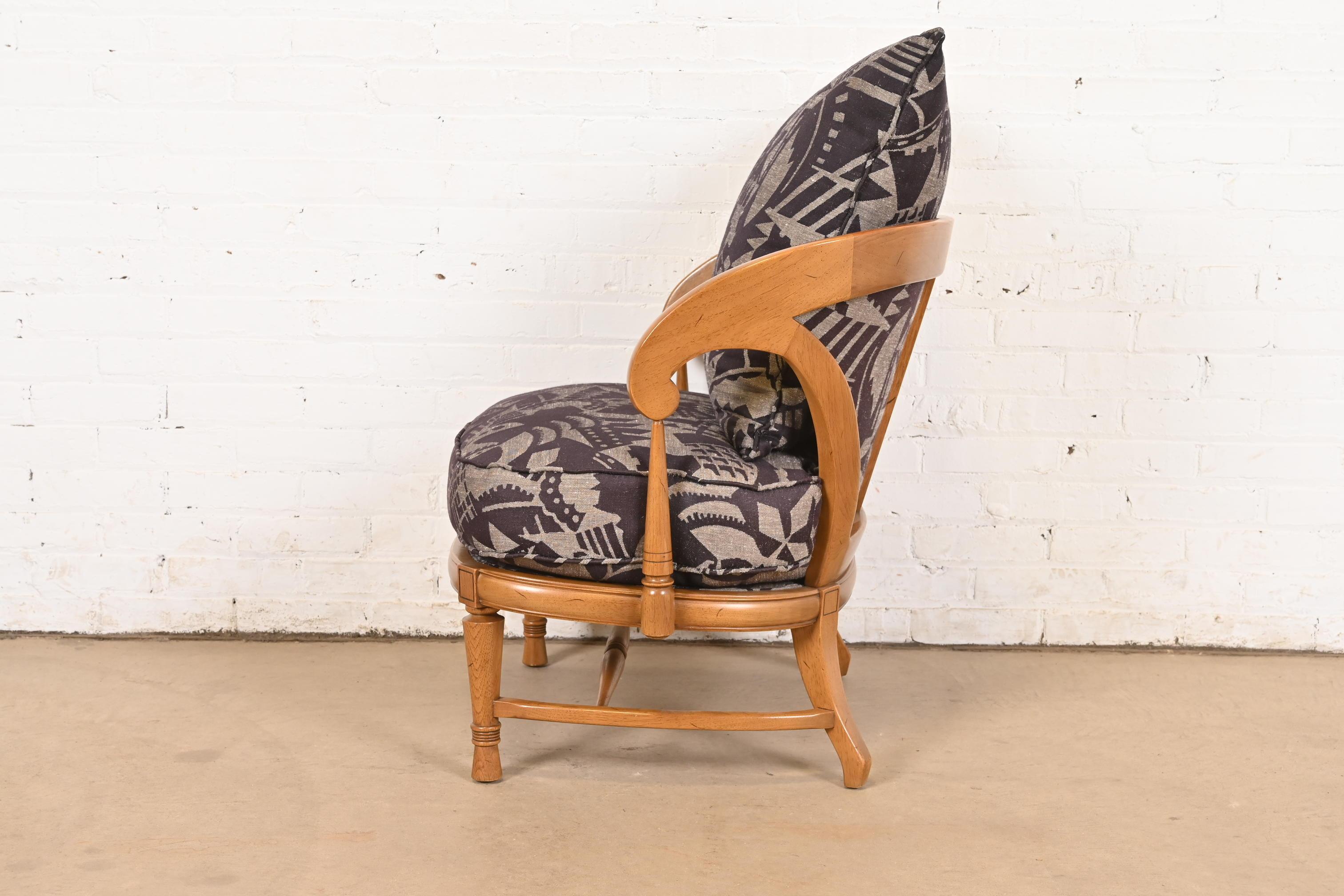 Tomlinson Moderner Clubsessel oder Loungesessel aus Nussbaumholz, 1960er Jahre im Angebot 2