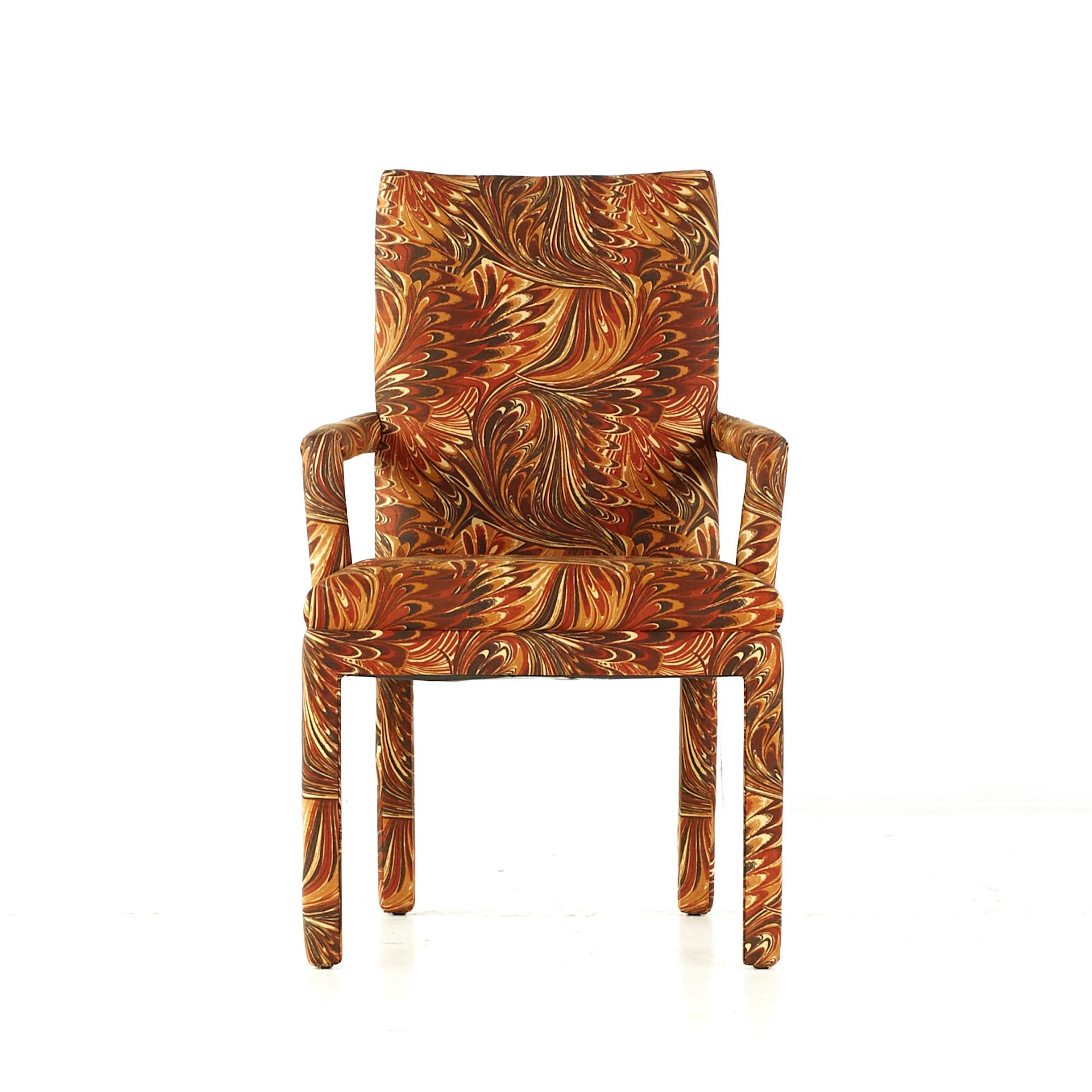Tomlinson Mid-Century Walnut and Burlwood Dining Chairs, Set of 8 For Sale 4