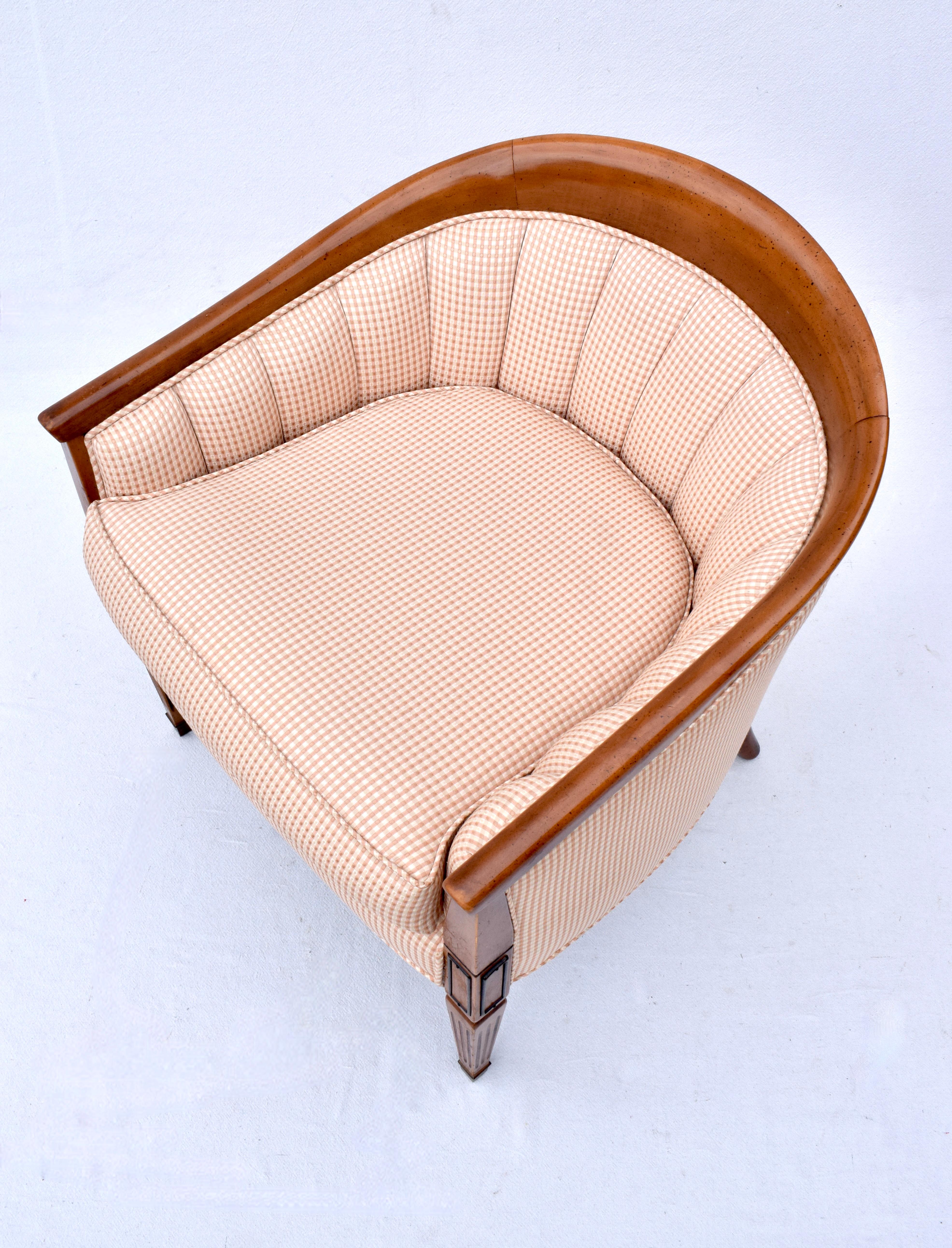 Tomlinson Pavane Occasional Barrel Chair For Sale 5