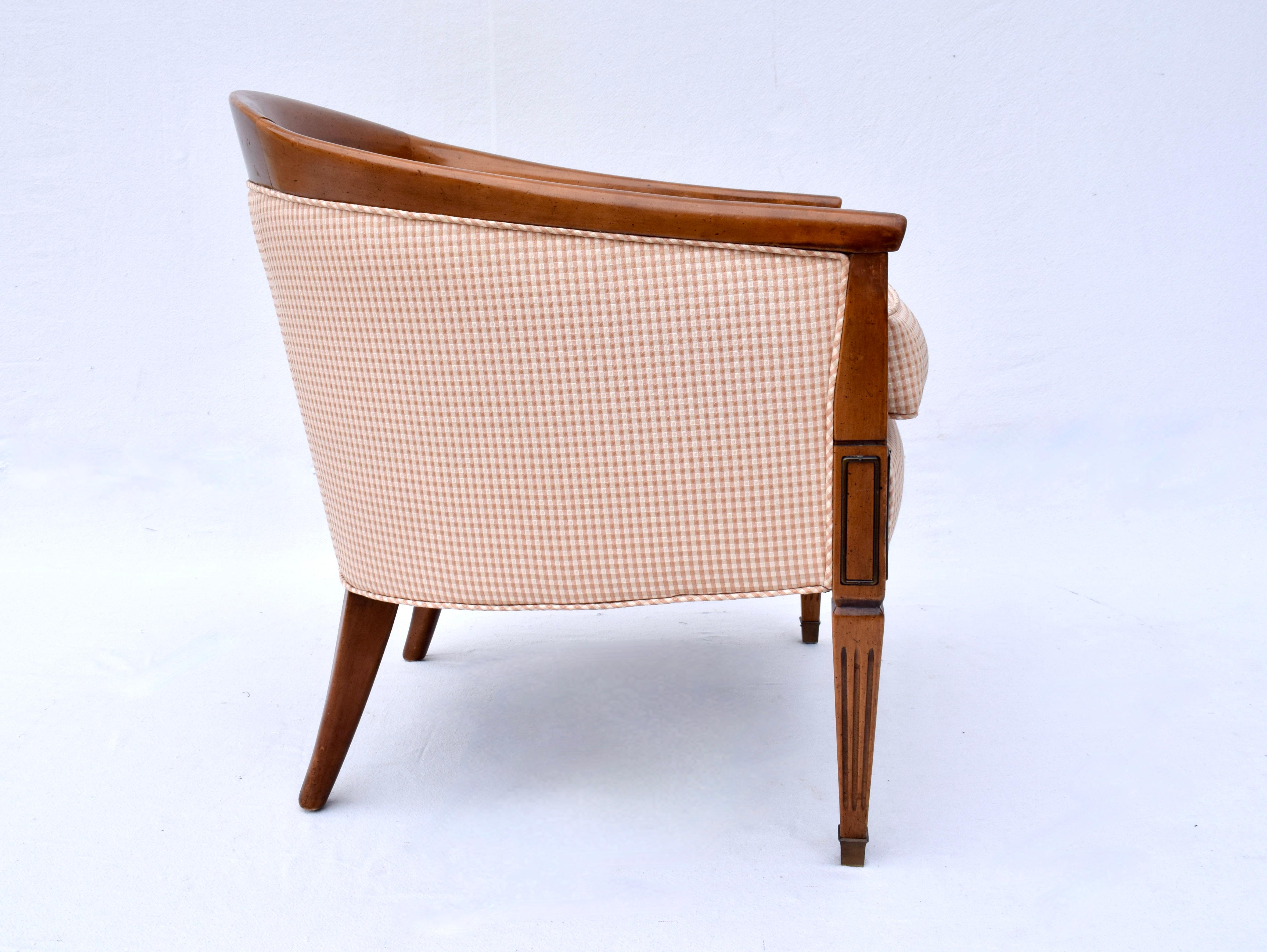 20th Century Tomlinson Pavane Occasional Barrel Chair For Sale